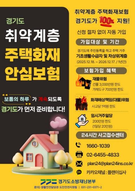 가평소방서, 취약계층 주택화재 대비 ...