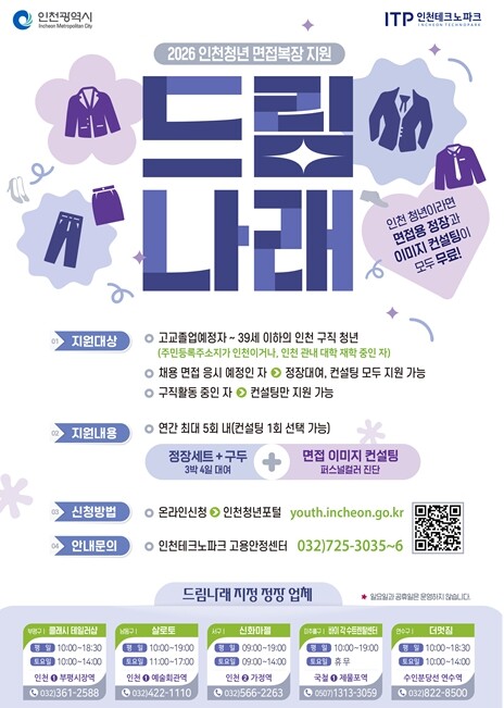 “면접 걱정 덜었다” 인천시 청년 면...