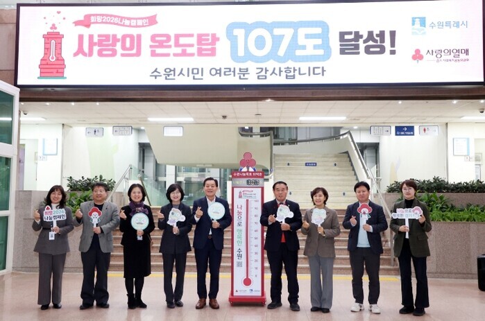 수원특례시의회, ‘사랑의 온도탑’ 폐...