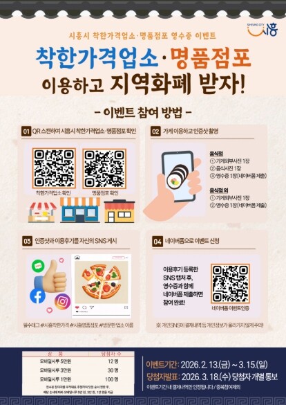 시흥시, 착한가격업소ㆍ명품점포 방문 ...