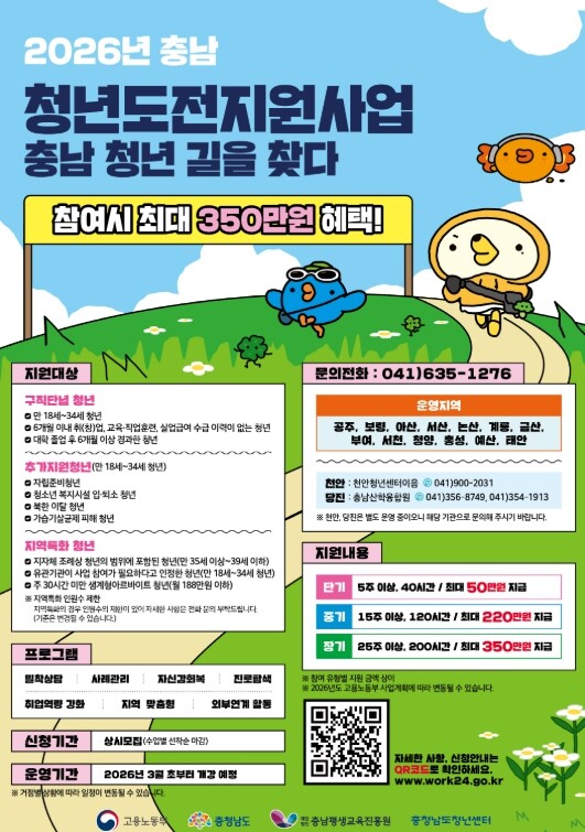 공주시, 청년의 ‘새로운 도전’ 돕는...