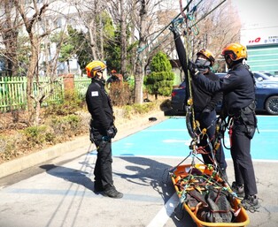계양소방서, 지반침하 현장대응능력 강화 위한 특별훈련 실시