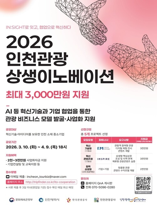 인천시,‘2026 인천관광 상생이노베...