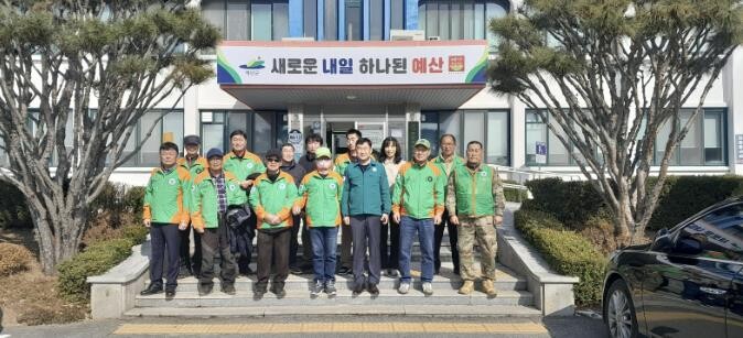 예산군 오가면 자율방재단, 봄철 산불...