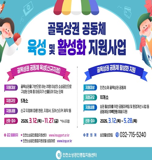 인천시 2026년 골목상권 공동체 육...