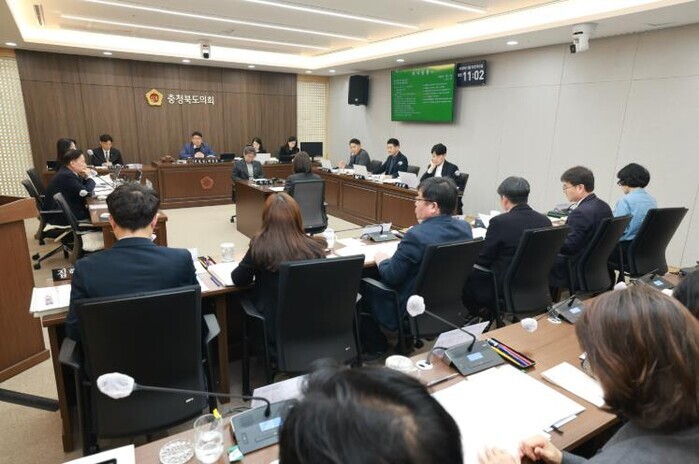 충청북도의회 행정문화위, 문체국 등 ...