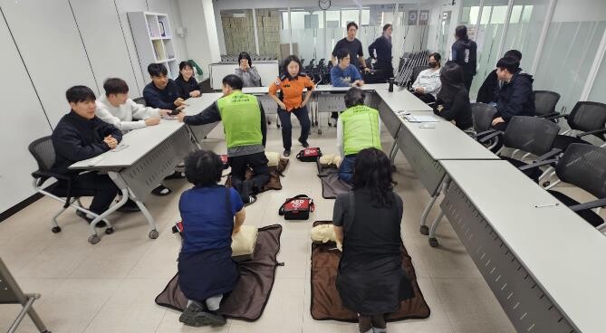 시흥도시공사, 시민접점시설 심폐소생술...